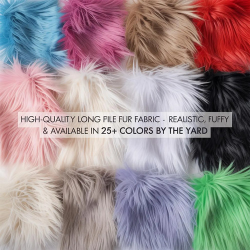 Fluffy shaggy faux - fluffy, fabric