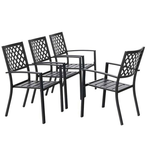 Patio chair set - of, stackable