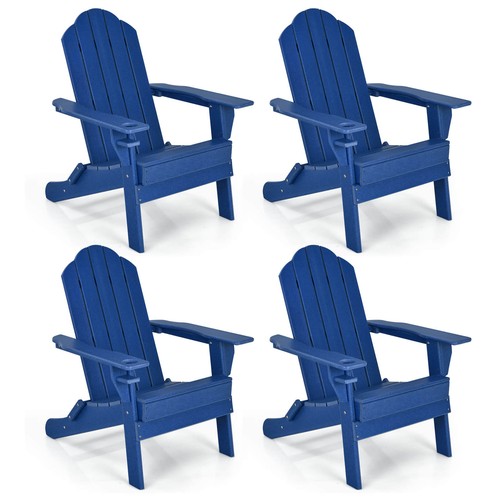 4pcs patio folding adirondack - 4pcs,